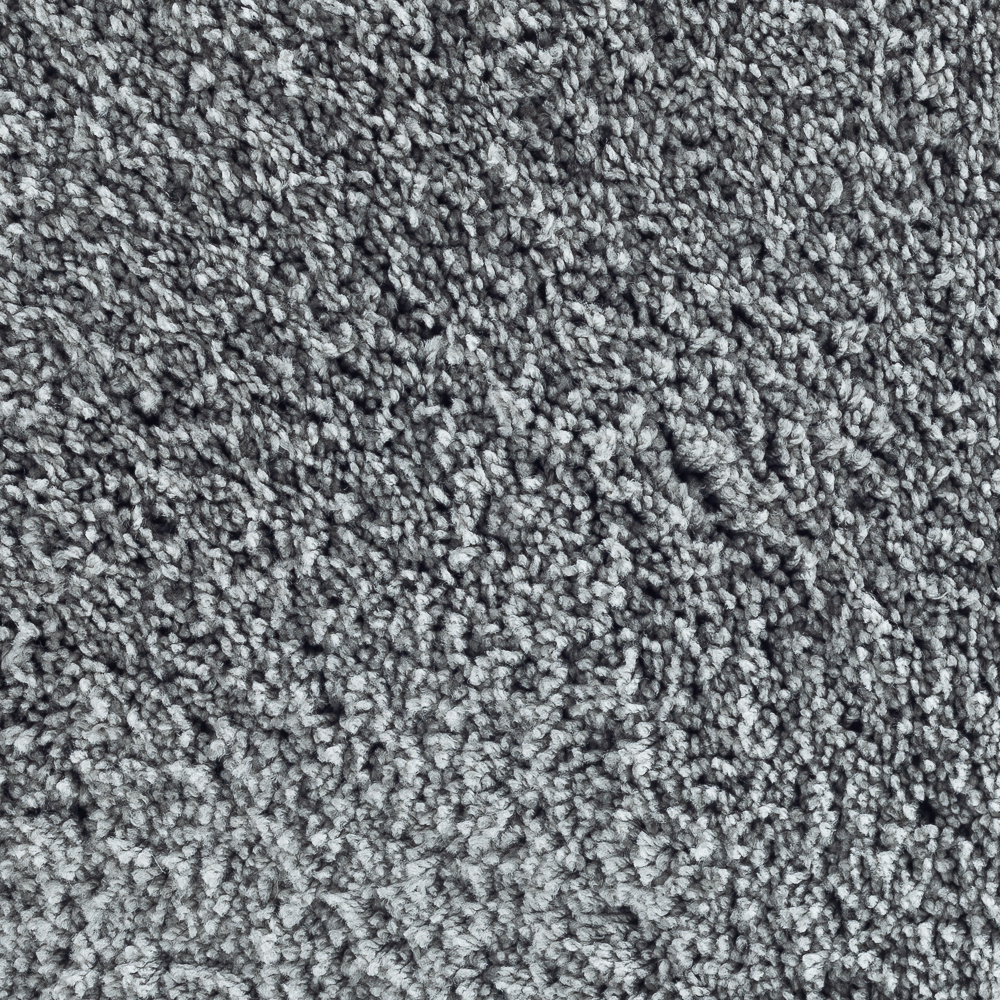 Teppeflis Mezzo Square Silver 50x50 med tett velourstruktur i polyester