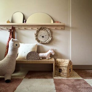 Teppeflis Mezzo Square – Blond 50x50 - Bilde 3