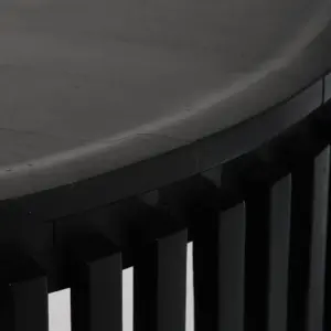 Monpellier høy ribbet bartralle - Sort - Bilde 5