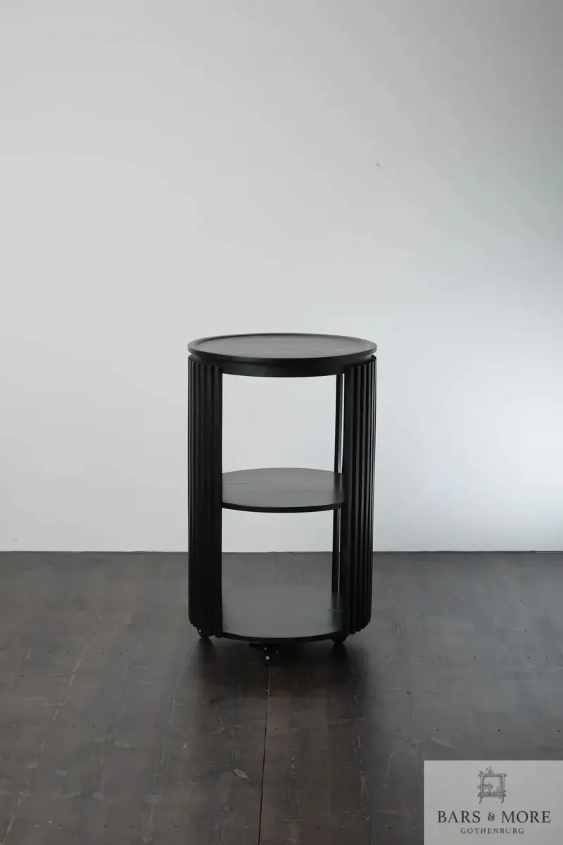 Monpellier høy ribbet bartralle - Sort