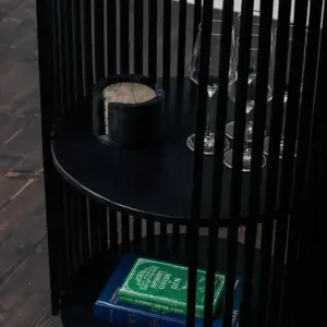 Monpellier høy ribbet bartralle - Sort - Bilde 3