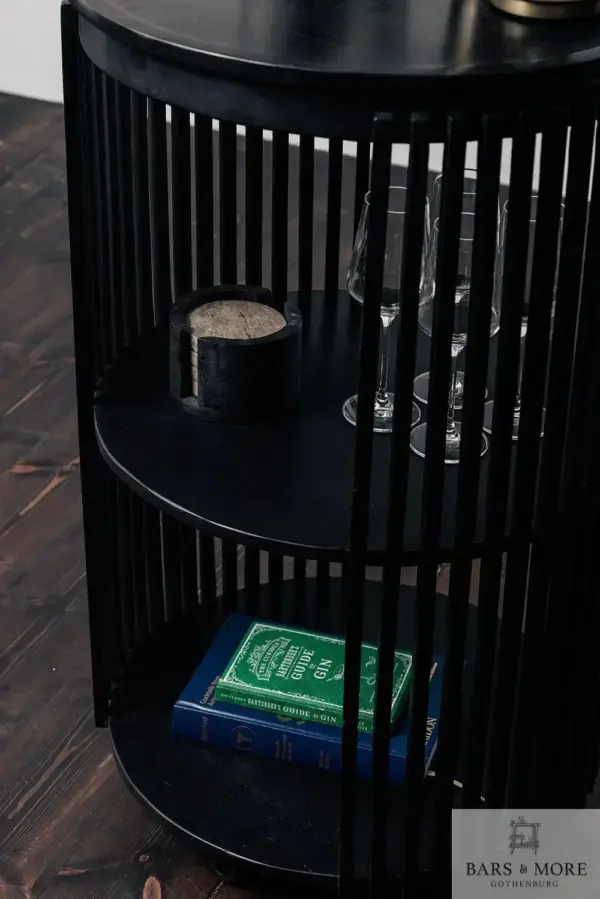 Monpellier høy ribbet bartralle - Sort - Bilde 3