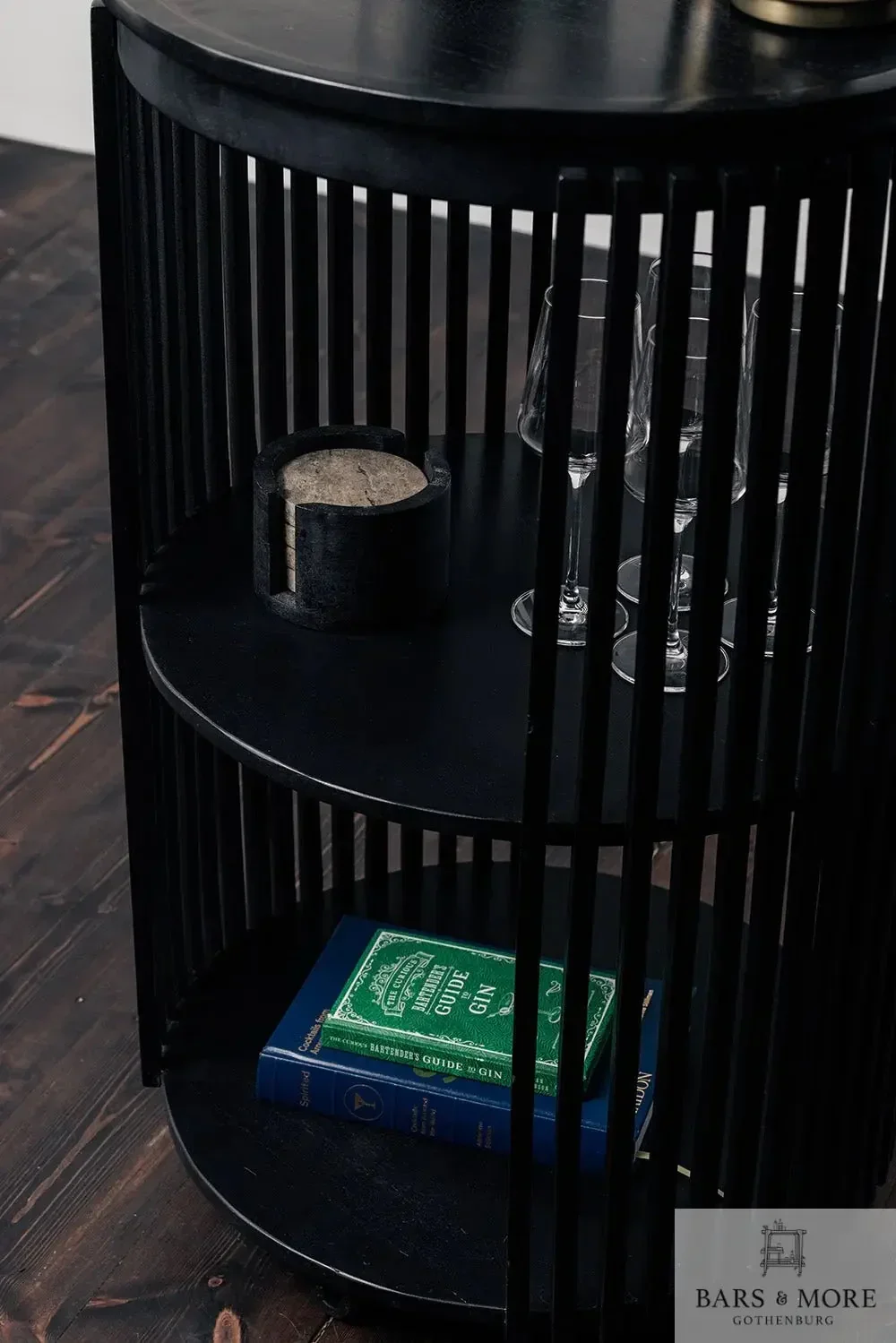 Monpellier høy ribbet bartralle - Sort - Bilde 3