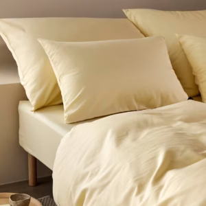 Harmoni Steinvasket Sateng Laken Lys Gul - Bilde 2