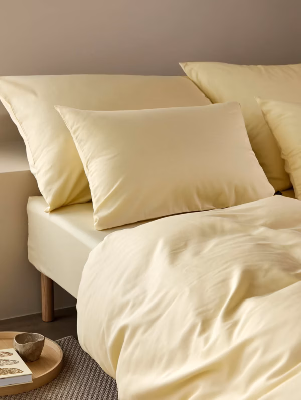 Harmoni Steinvasket Sateng Laken Lys Gul - Bilde 2