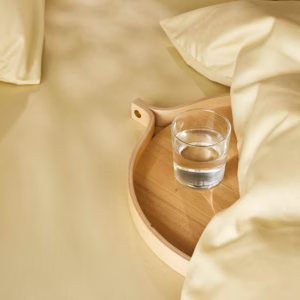 Harmoni Steinvasket Sateng Laken Lys Gul - Bilde 3