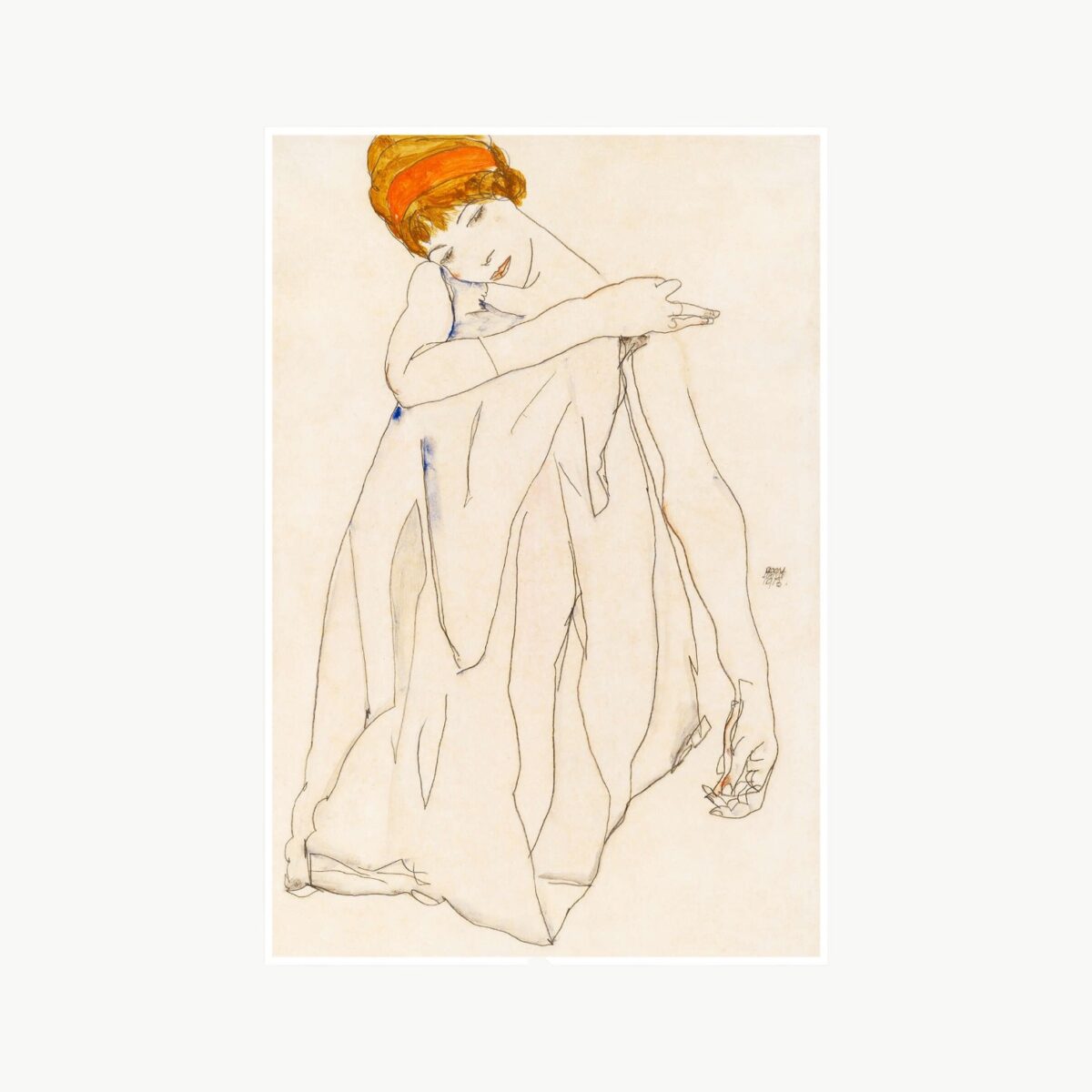 Plakat Dancer av Egon Schiele
