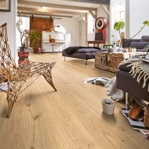 Parkett Eik Natur Lys Livlig 09023 – PD 400 – Naturlig Oljet - Bilde 1