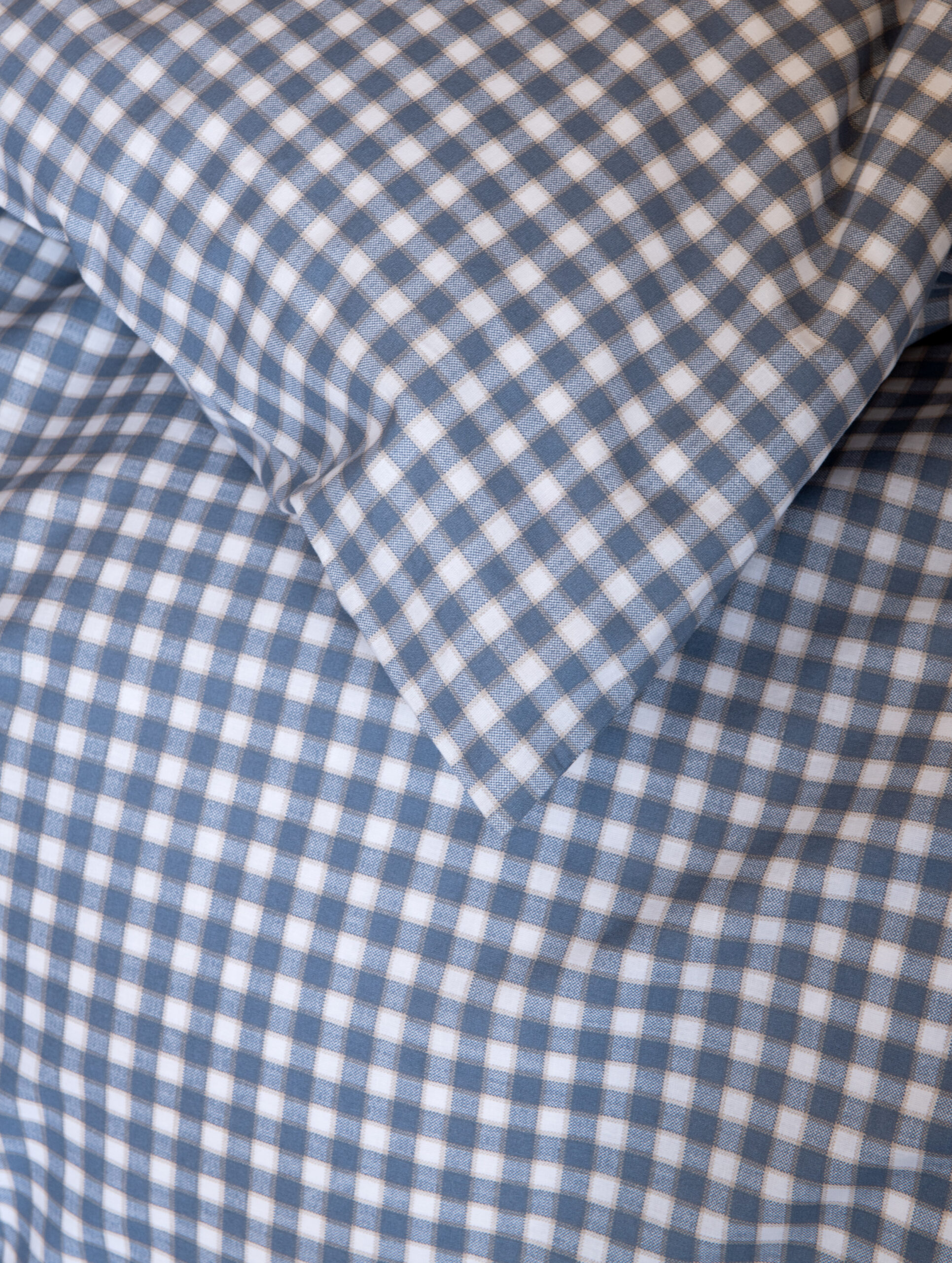 Høie Noah denimblå sengesett, detalj i miljø