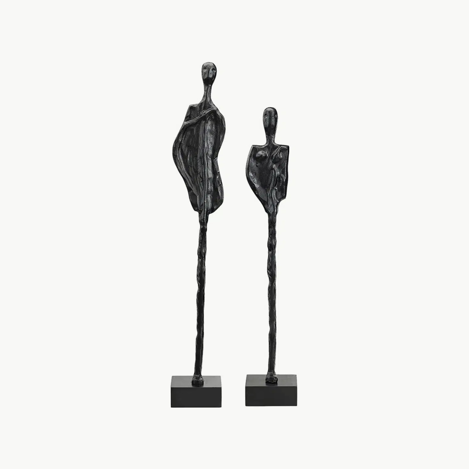 Artwood La Coppia Statue 2-sett Black