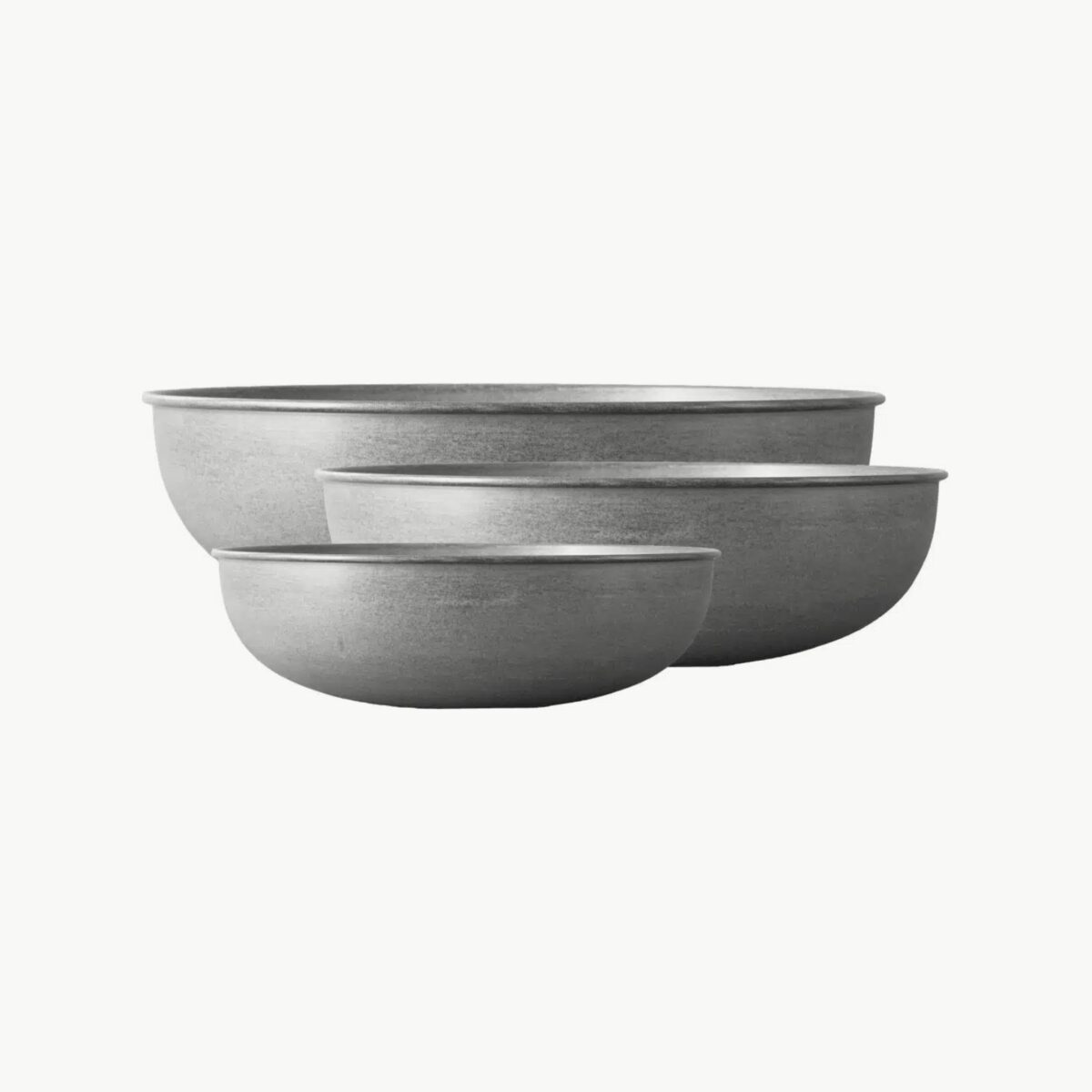 Out Bowl 3-set, Light Grey