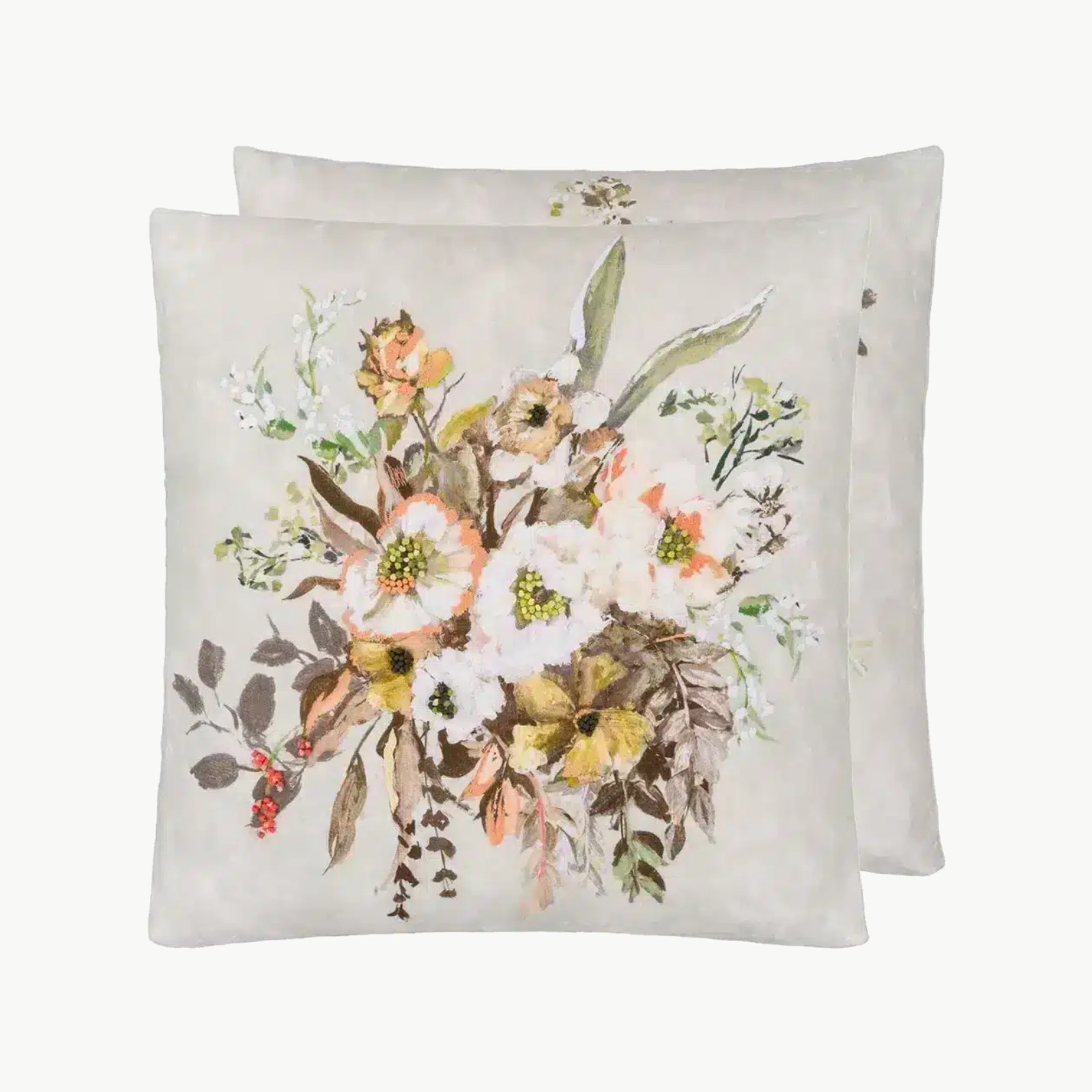 Margaretta Linen Pute Sepia 55x55cm