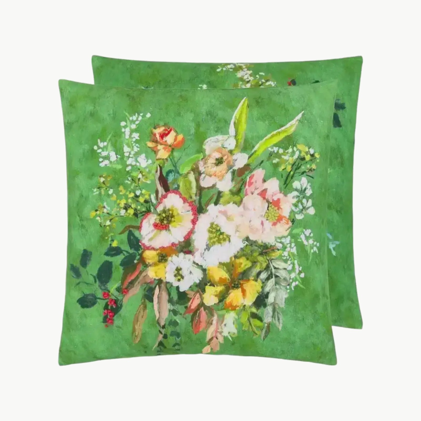 Margaretta Linen Pute Emerald