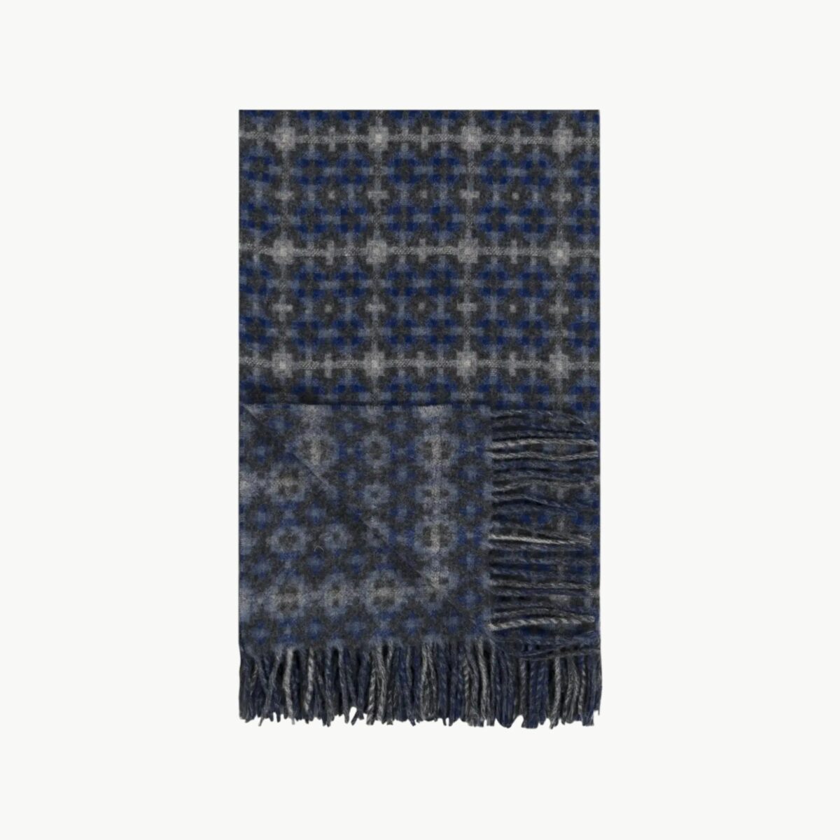 Pembroke Pledd Merinoull – Cobalt