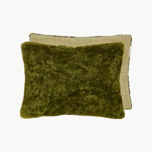 Grønn mose farget pyntepute fra Designers Guild