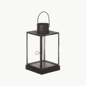 Wikholm Gita Lykt Antikk Sort H20cm