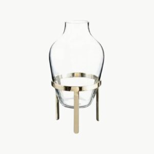 Adorn Vase, Small Glossy Brass