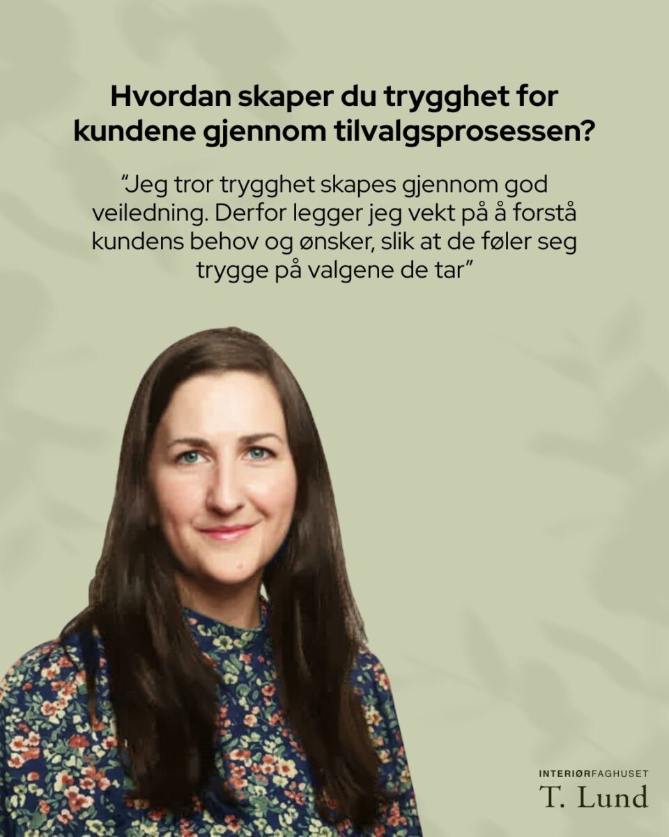 Grete om hvordan hun skaper trygghet gjennom tilvalgsprosessen