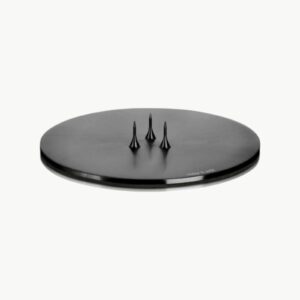 Lysfat Sort Matt 12cm