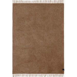Falketind Ullpledd Lys Karamell 120x180cm – detaljbilde av stoffet