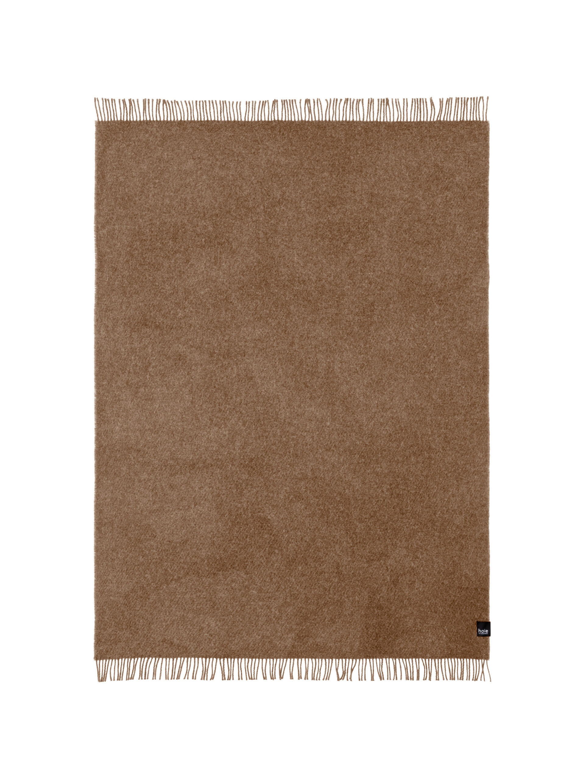 Falketind Ullpledd Lys Karamell 120x180cm – detaljbilde av stoffet