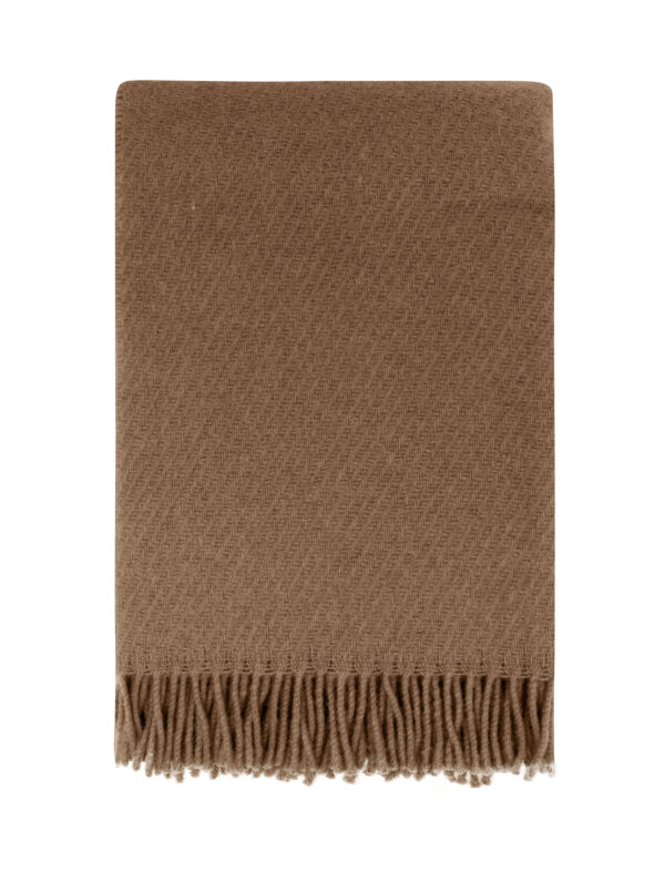 Falketind Ullpledd Lys Karamell 120x180cm