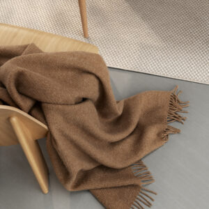Falketind Ullpledd Lys Karamell 120x180cm - Bilde 1
