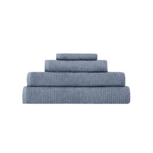 Moment Håndkle Denimblå – detaljbilde av stoffet