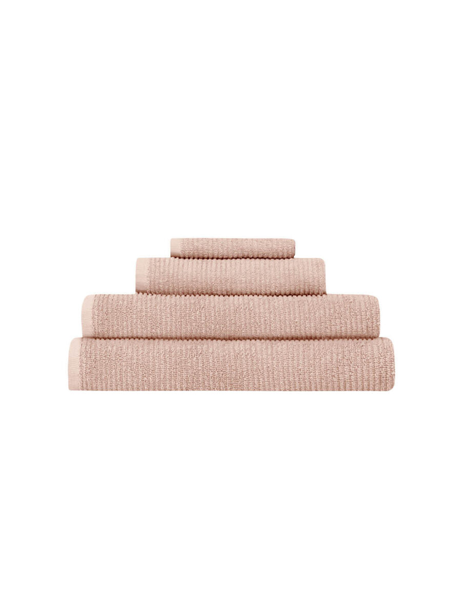 Moment Håndkle Dus Rosa – detaljbilde av stoffet