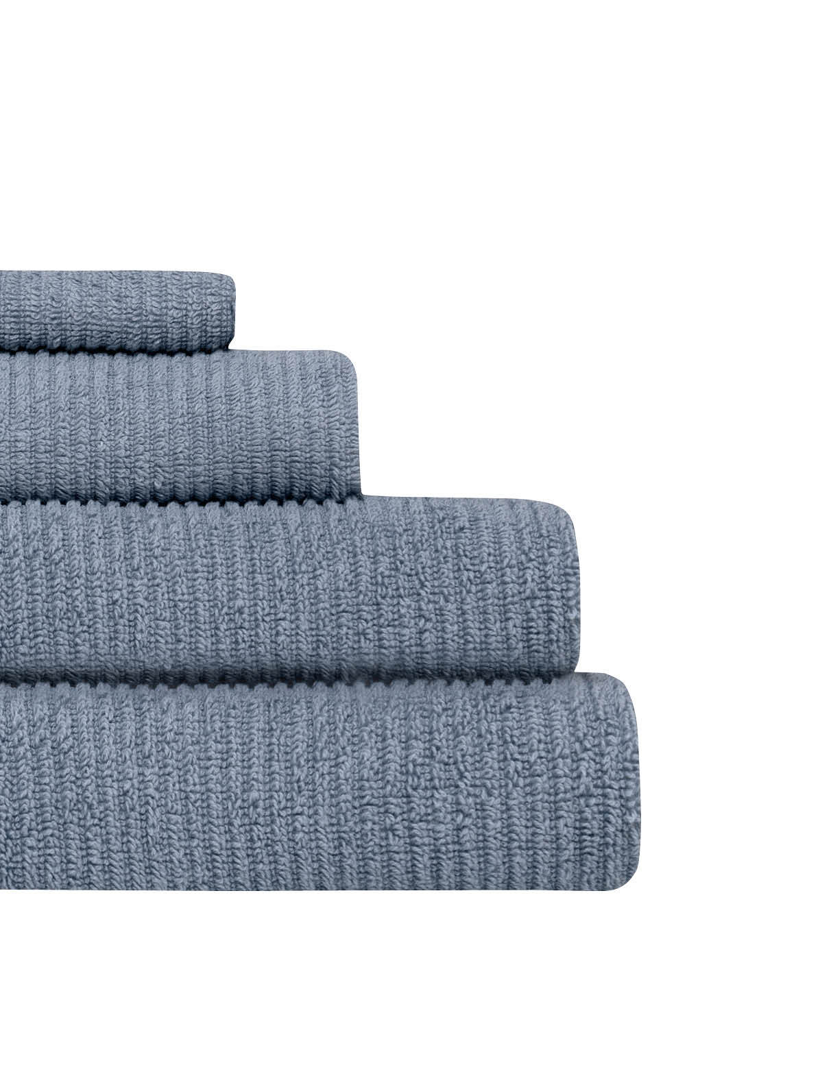 Moment Håndkle Denimblå – detaljbilde av stoffet