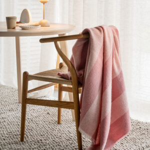 Ringstind Ullpledd Varm Rosa 120x180cm - Bilde 1
