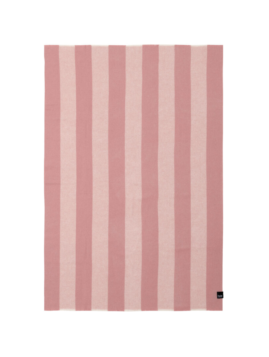 Ringstind Ullpledd Varm Rosa 120x180cm – detaljbilde av stoffet