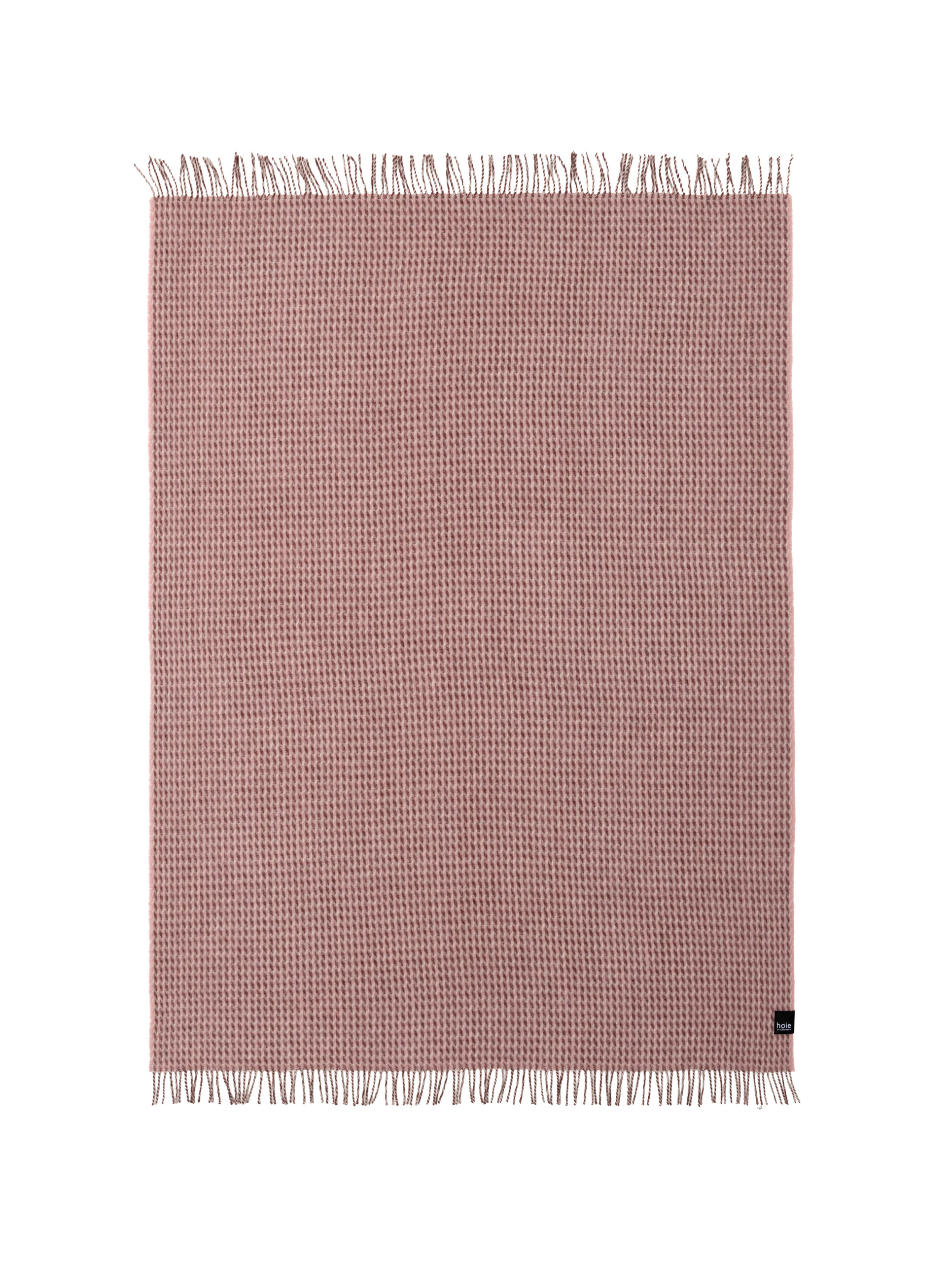 Teide Ullpledd Rødbrun 120x180cm – detaljbilde av stoffet