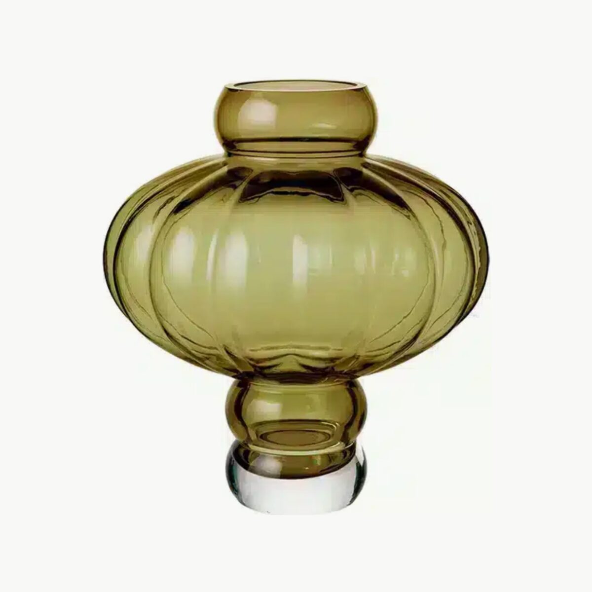 Louise Roe Balloon Vase Olive H20cm