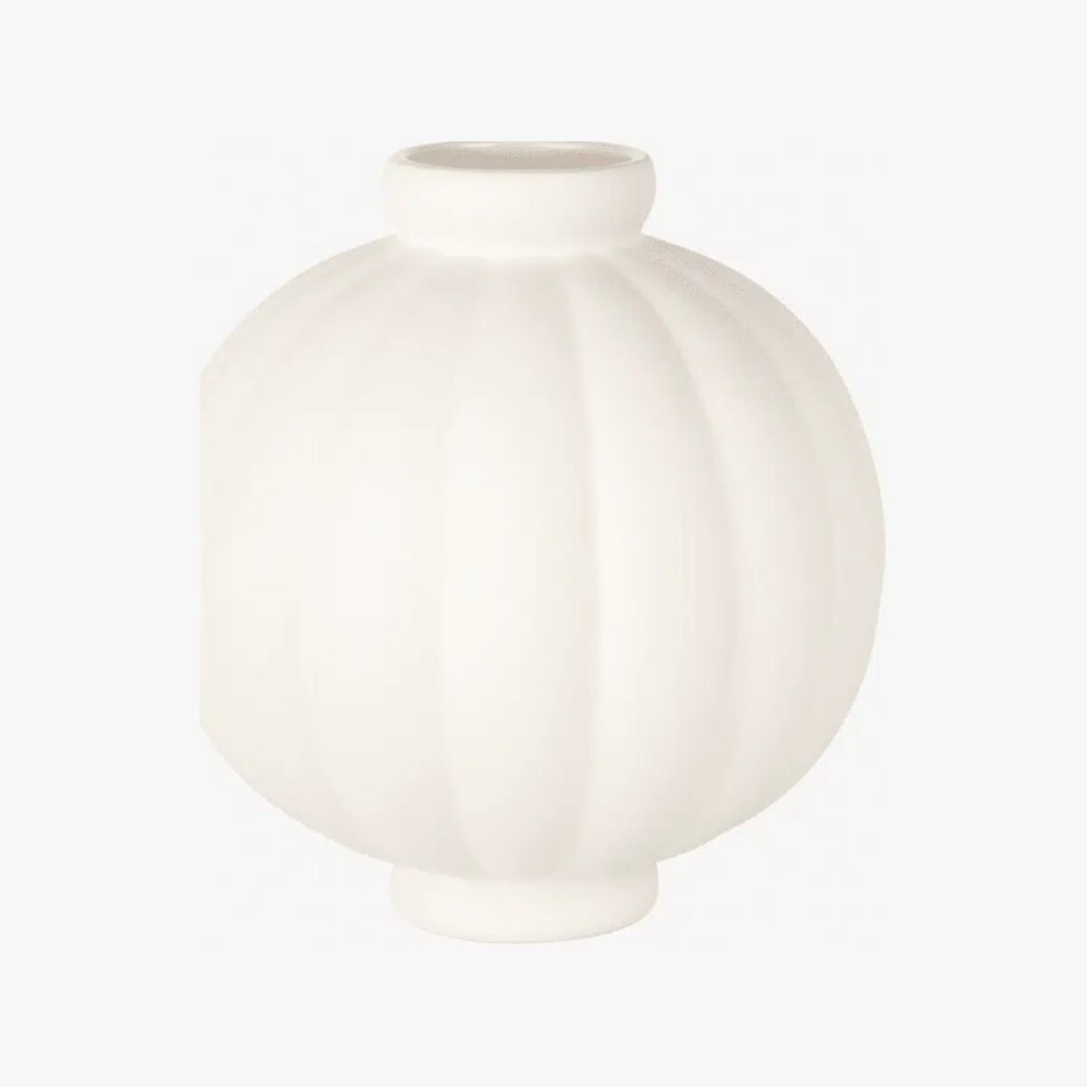 Louise Roe Balloon Vase 01 Raw White 25cm
