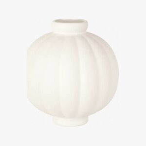 Louise Roe Balloon Vase 01 Raw White 25cm
