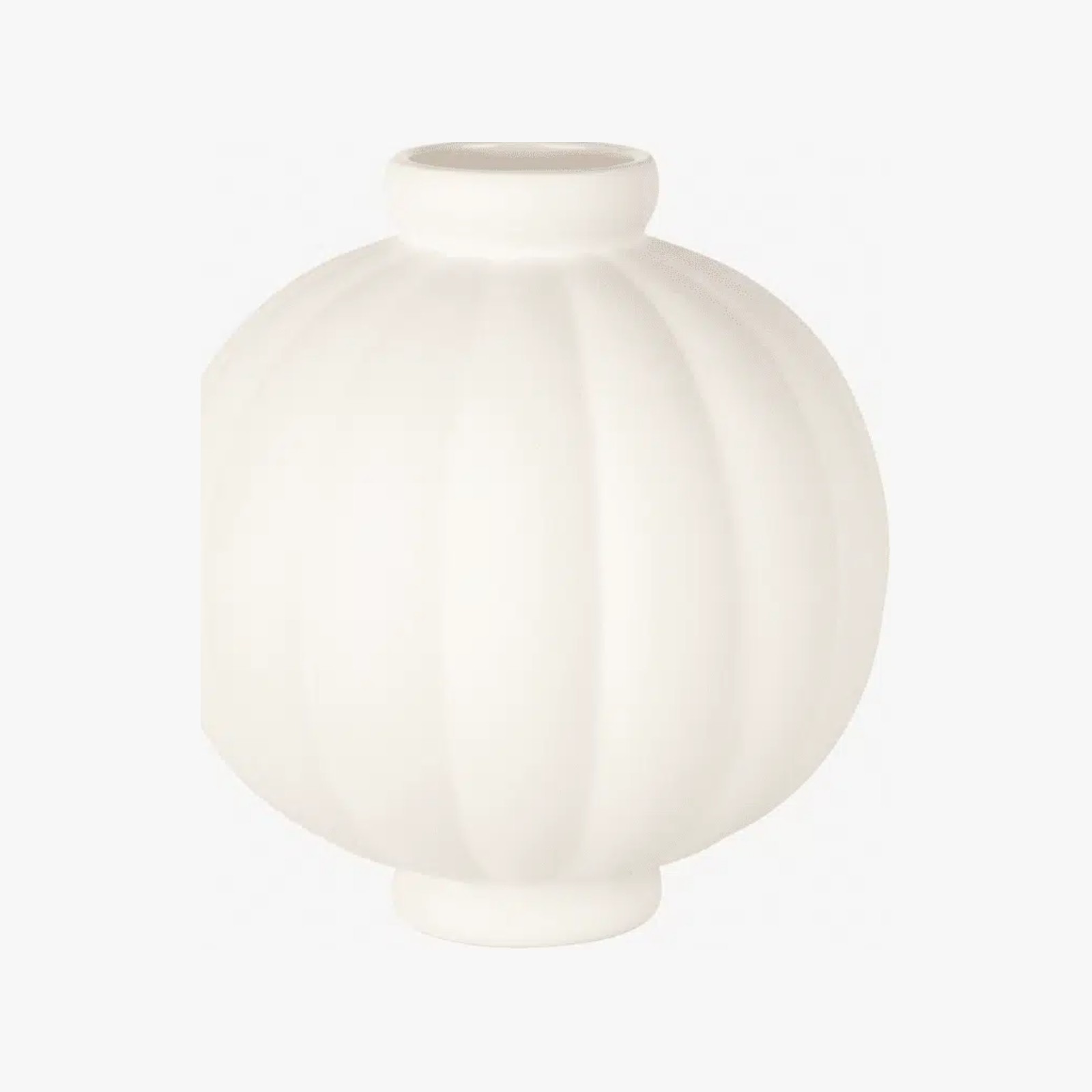 Louise Roe Balloon Vase 01 Raw White 25cm