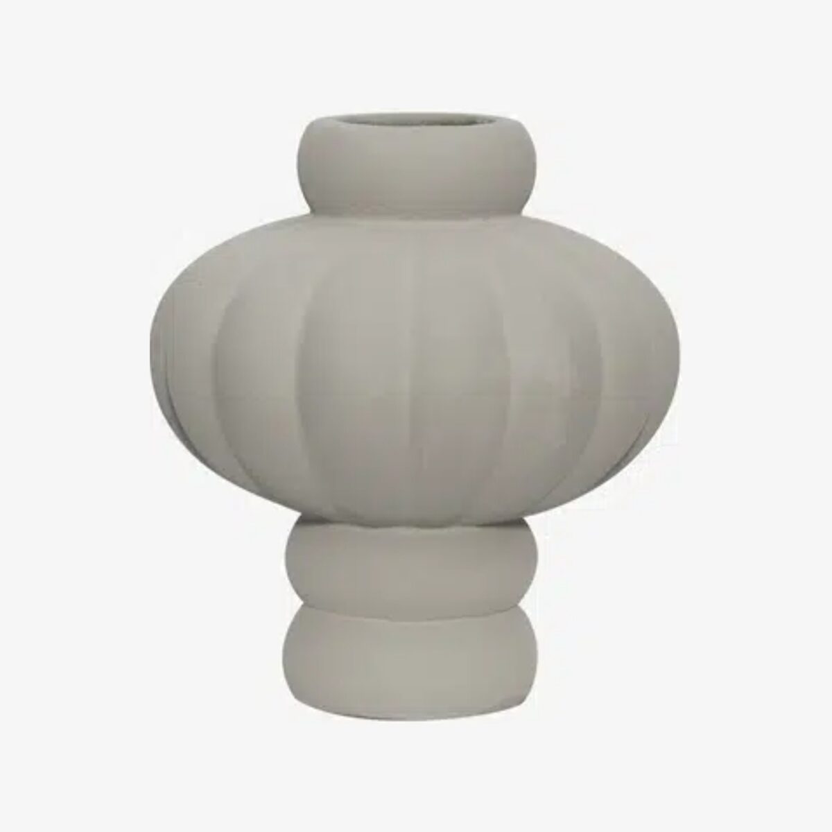 Louise Roe Balloon Vase 02 Sanded Grey 20cm