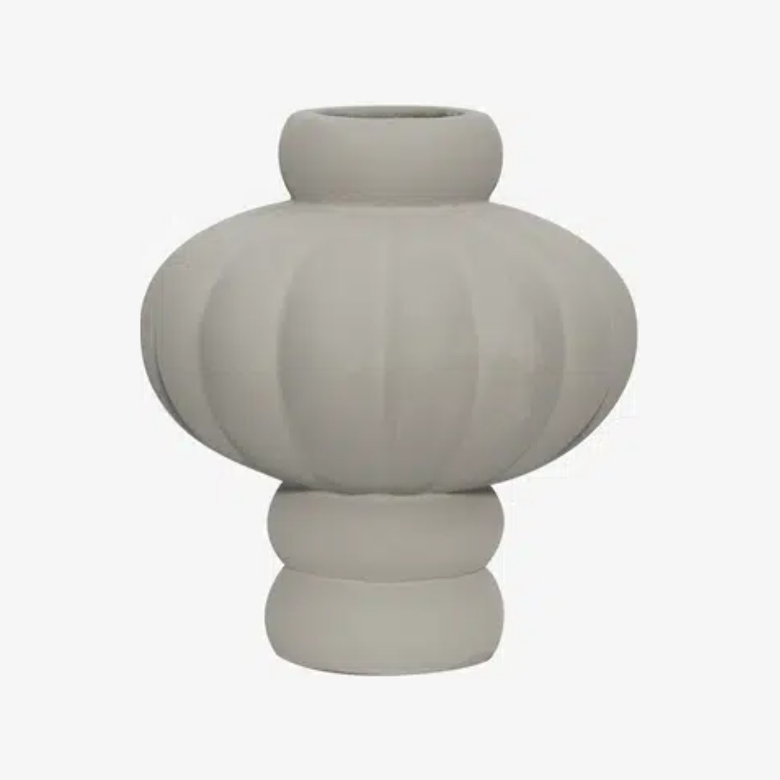 Louise Roe Balloon Vase 02 Sanded Grey 20cm
