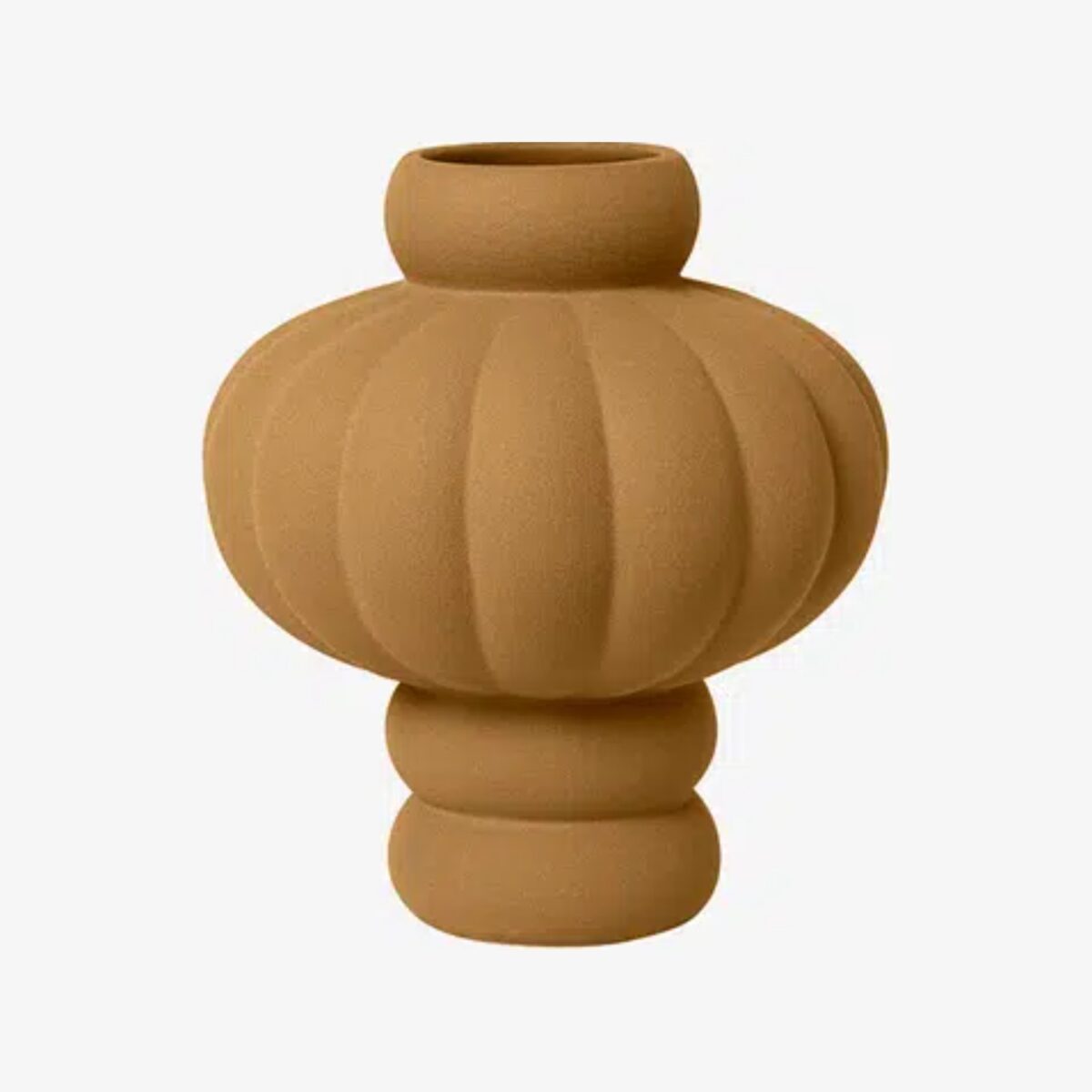 Louise Roe Balloon Vase 02 Ocker 20cm