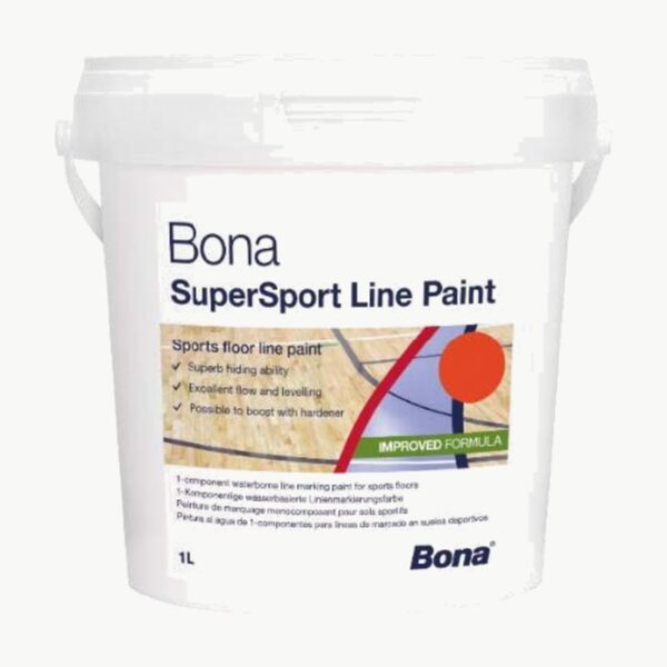 Bona Supersport Linjemaling RAL 9016 Hvit 1l boks