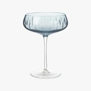Louise Roe Single Cut Champagneglass, Blue