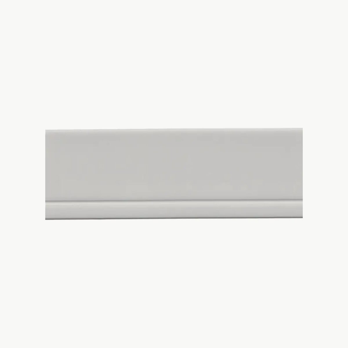 Fotlist PVC m/tape 50mm Lysgrå