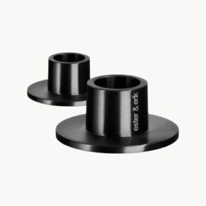 Lysestake Matt Sort Medium 2-pk