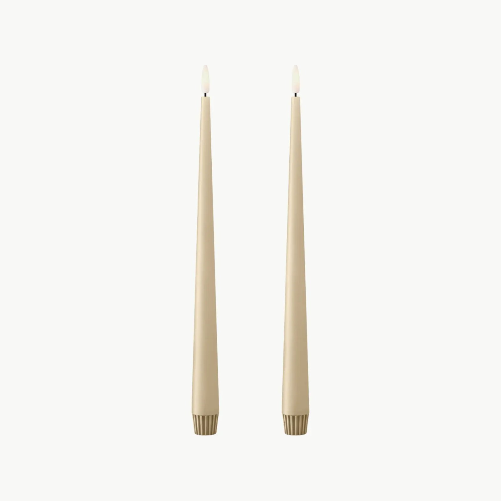 LED stakelys 30cm nr. 14 Pale Ginger 2pk