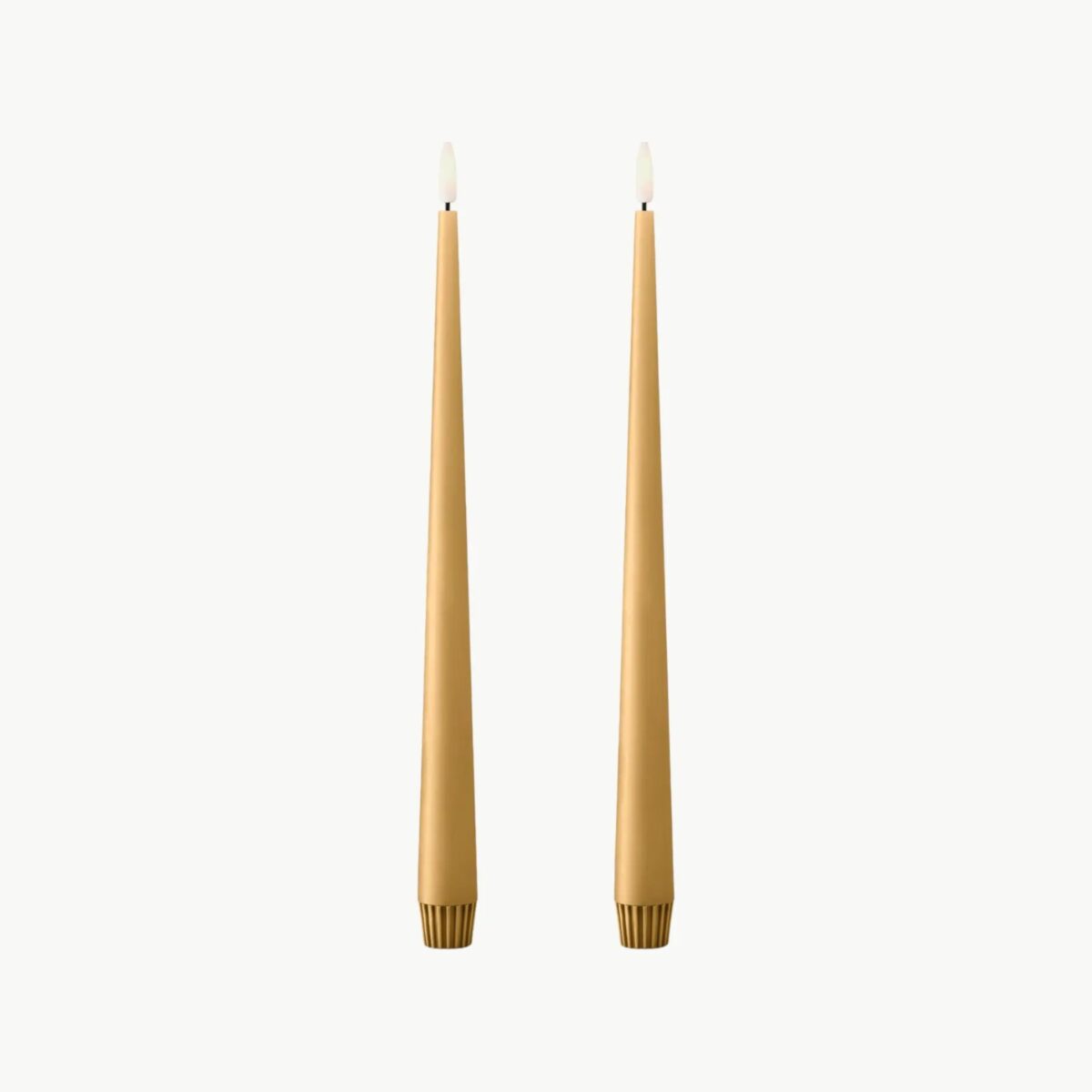 LED-stearinlys Almond Butter No. 27 – 30 cm (2 stk)