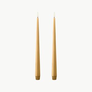 LED-stearinlys Almond Butter No. 27 – 30 cm (2 stk)