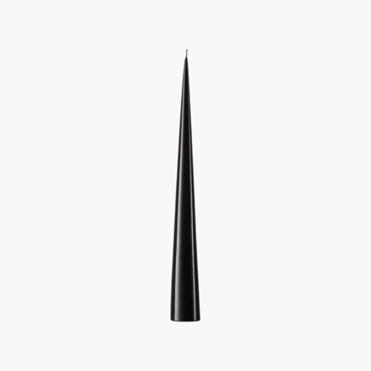 Kjeglelys 25cm no. 75 Raw Black Lakk