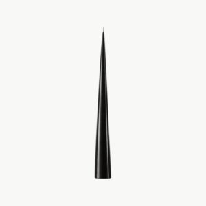 Kjeglelys 25cm no. 75 Raw Black Lakk