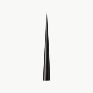 Kjeglelys 25cm no. 75 Raw Black Matt